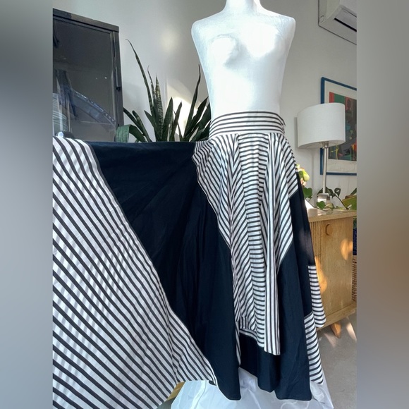 ISSEY MIYAKE kaleidoscope layered striped skirt size small - Picture 11 of 16
